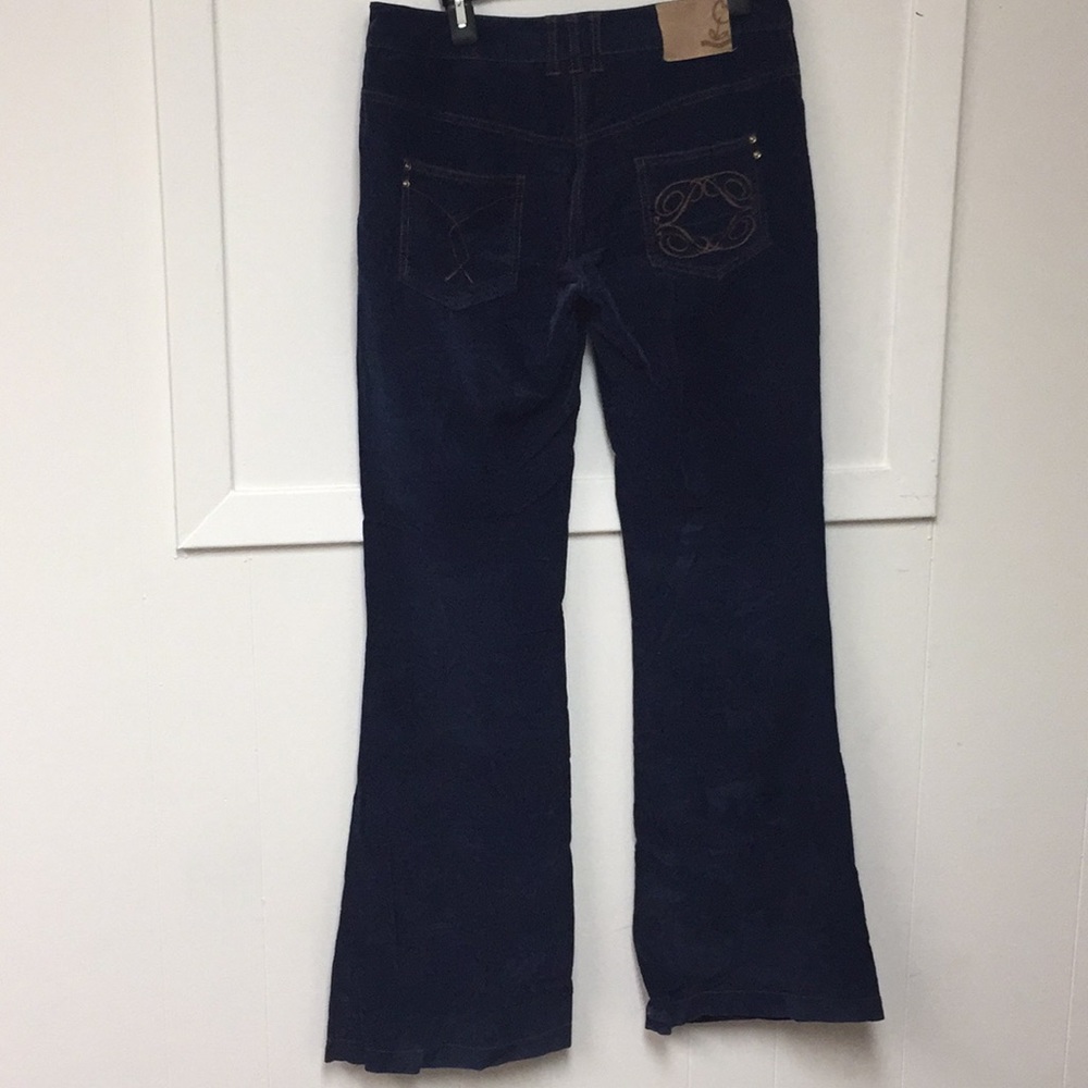 Patrizia Pepe Dark Blue Corduroy Logo Jeans Never Used